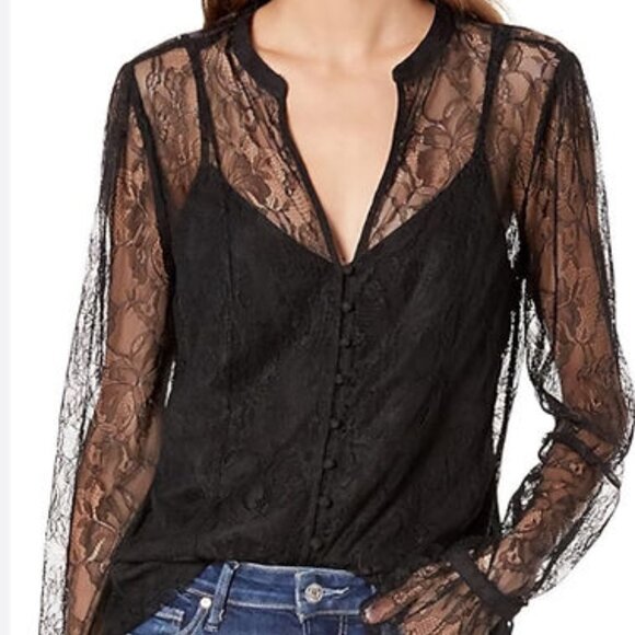 Paige Saldana lace blouse size XS - Picture 1 of 6